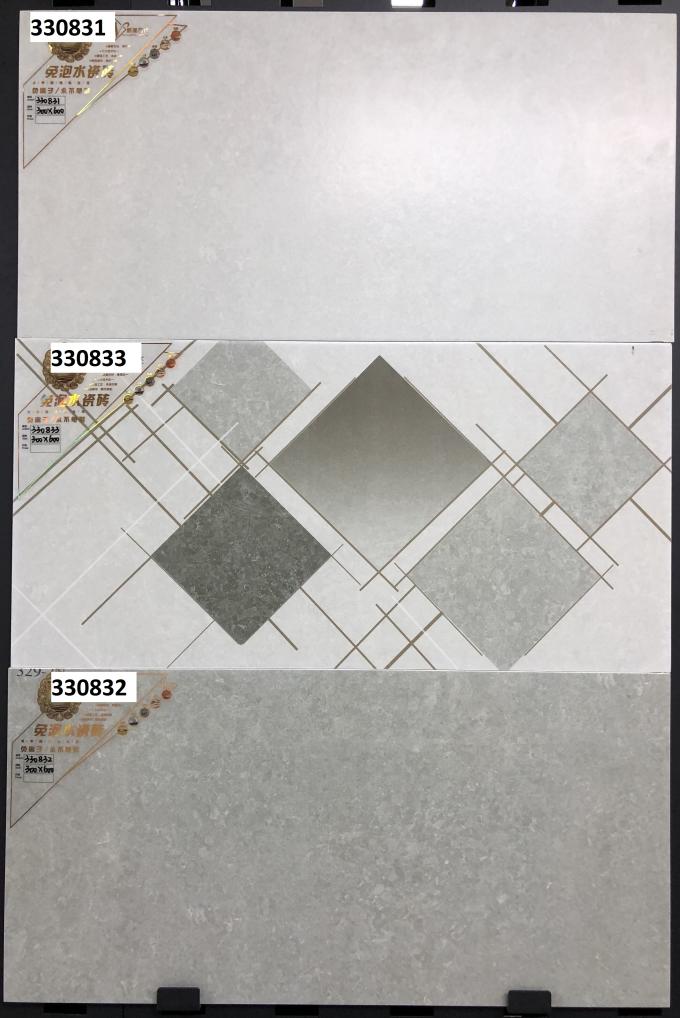 Ceramic  Glazed Bathroom Indoor Wall Tiles  3D Printing 30 X60cm Design
