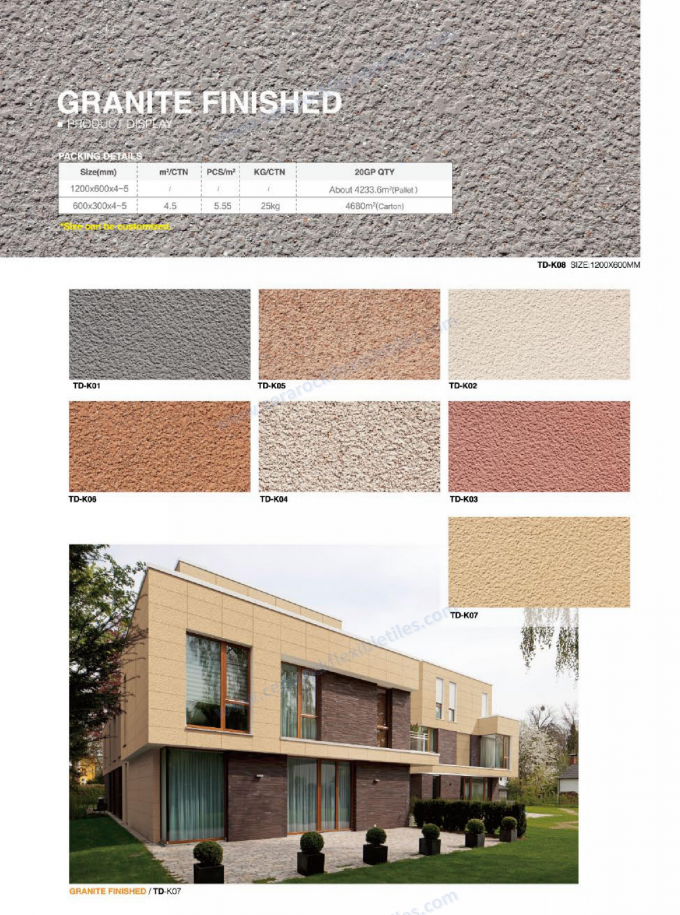 Brown Flexible Wall Tiles 4~5 Mm Thickness For Outside / Bathroom