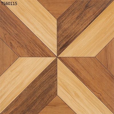 Decorative Wood  Patterned Ceramic Glazed Floor Tiles   600x600 Professional  Luxury