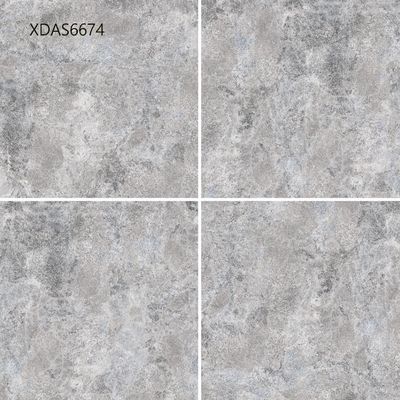 Light Grey Blue Glazed Ceramic Tile For Shower  Bathroom  Outdoor  Matted 600x600mm