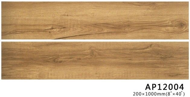 200*1000MM  3D Inkjet Wood Effect Ceramic Tiles , Porcelain Floor Tile That Looks Like Wood  Building  Supply