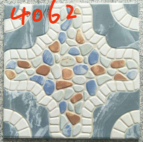 Building 400x400 Floor Tiles , Decorative Blue Rustic 400mm Floor Tiles