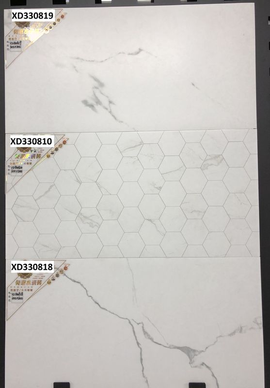 300x600 Soft Glazed Wall Tile White Color Popular Indoor Wall Tile 8mm Thickness